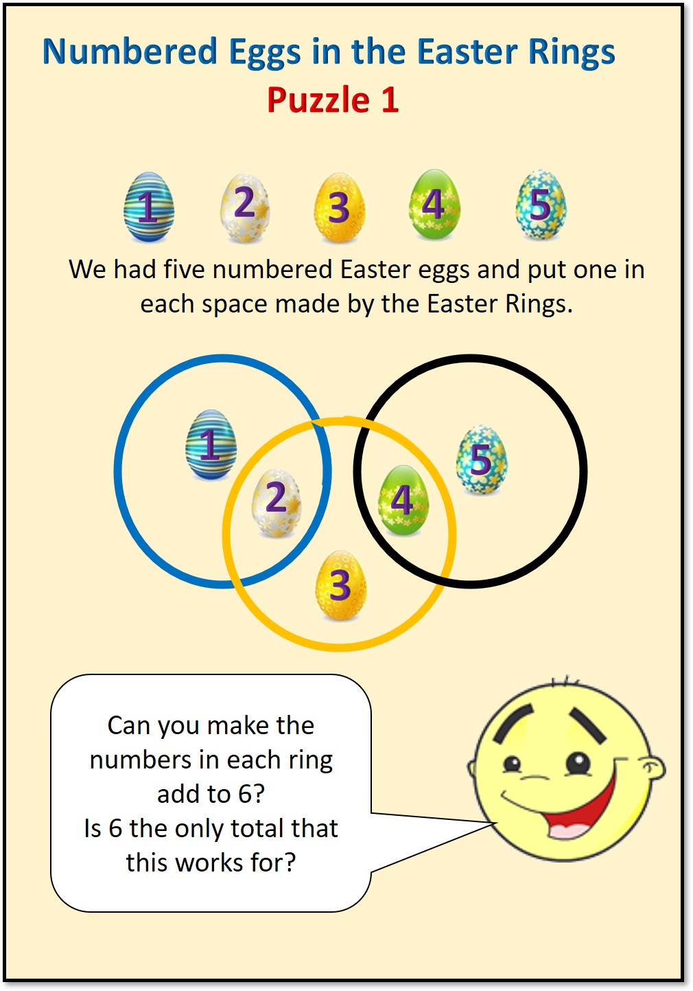 Number your Easter Eggs | Natural Maths